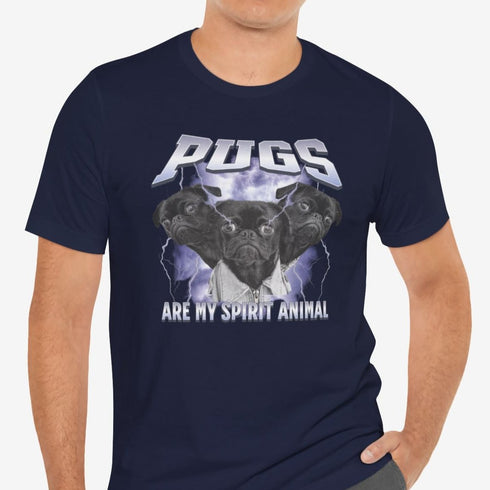 Pug Metal Shirt - Pug T- Shirt for Men